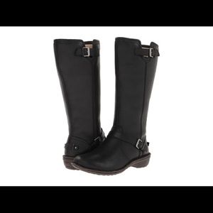 UGG Tupelo Black Leather - Tall Boots